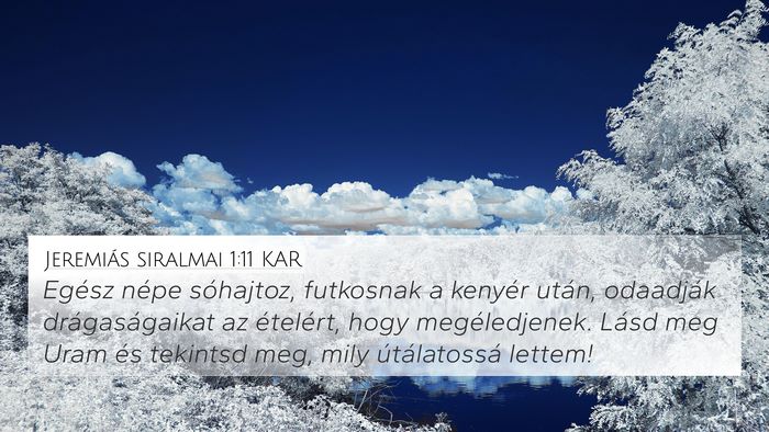 Jeremiás siralmai 1:11 KAR Bible Verse Image