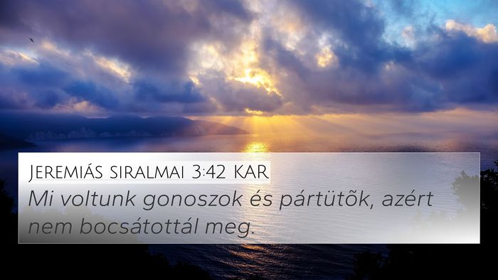 Jeremiás siralmai 3:42 KAR Bible Verse Image