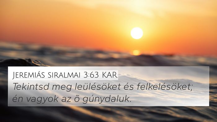 Jeremiás siralmai 3:63 KAR Bible Verse Image