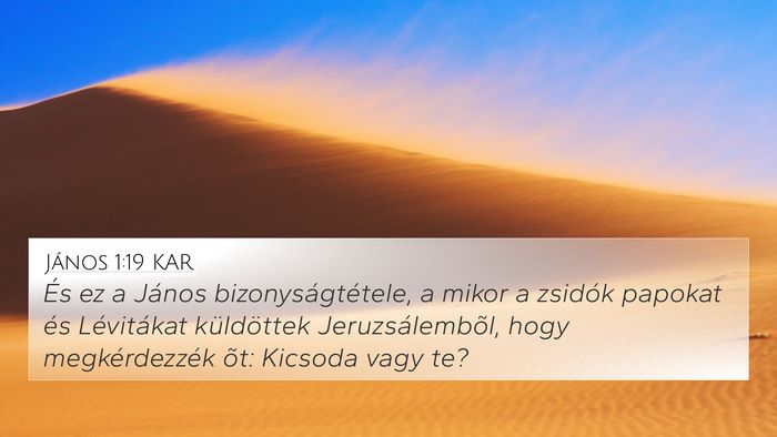 János 1:19 KAR Bible Verse Image