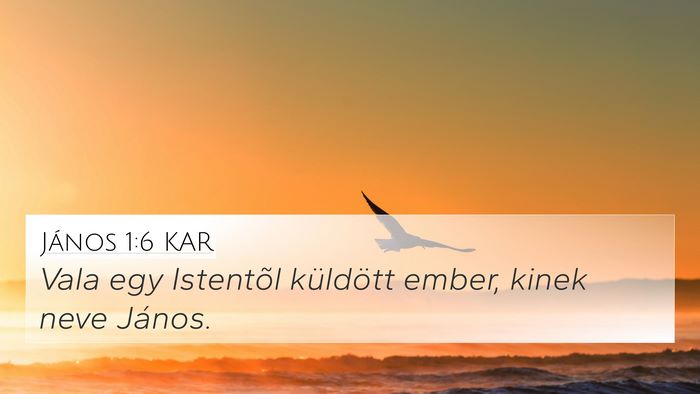 János 1:6 KAR Bible Verse Image