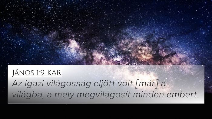 János 1:9 KAR Bible Verse Image