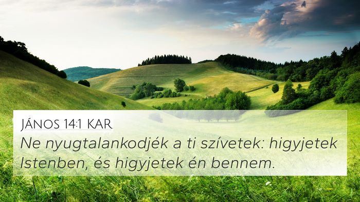 János 14:1 KAR Bible Verse Image