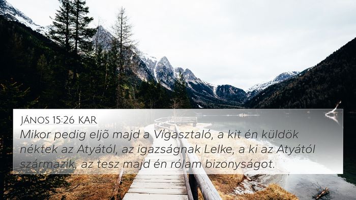 János 15:26 KAR Bible Verse Image