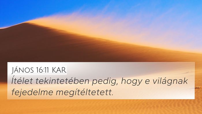 János 16:11 KAR Bible Verse Image