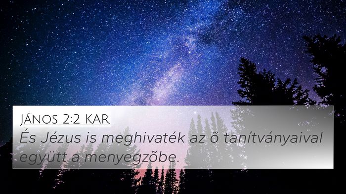 János 2:2 KAR Bible Verse Image