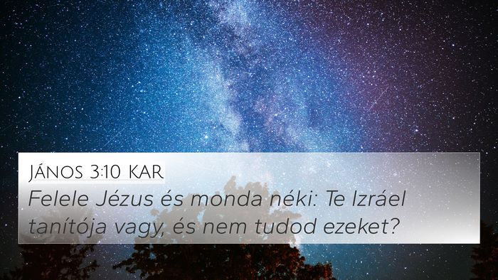 János 3:10 KAR Bible Verse Image