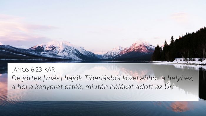János 6:23 KAR Bible Verse Image
