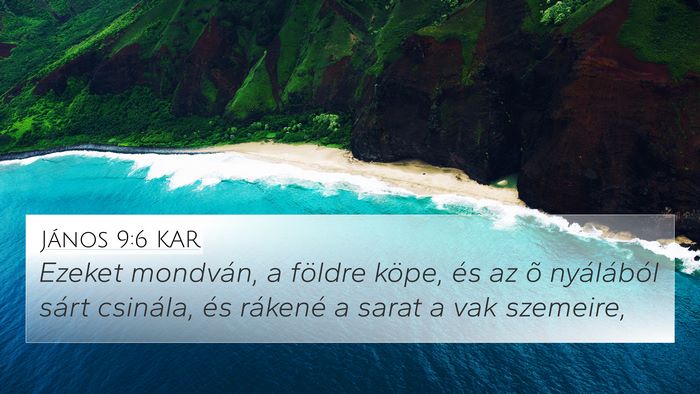 János 9:6 KAR Bible Verse Image