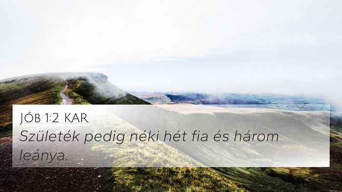Jób 1:2 KAR Bible Verse Image