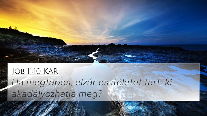 Jób 11:10 KAR Bible Verse Image