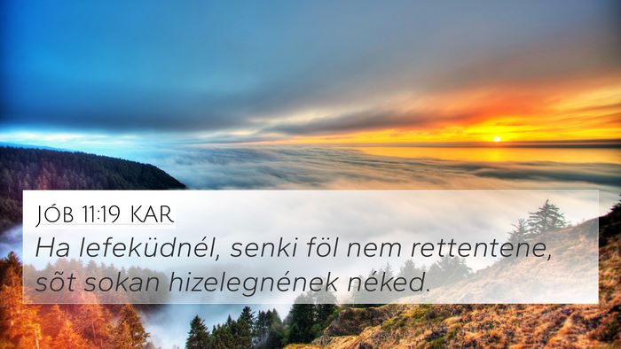 Jób 11:19 KAR Bible Verse Image
