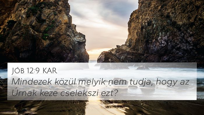 Jób 12:9 KAR Bible Verse Image