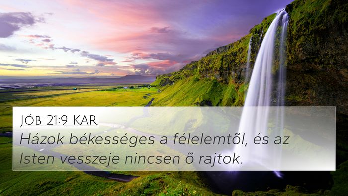 Jób 21:9 KAR Bible Verse Image