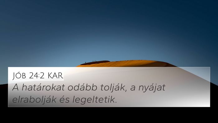 Jób 24:2 KAR Bible Verse Image