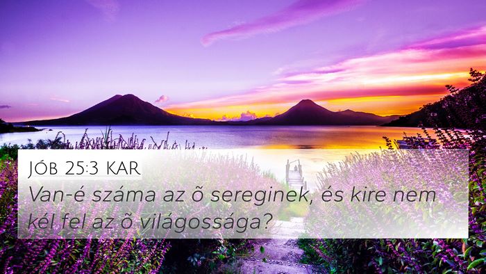 Jób 25:3 KAR Bible Verse Image
