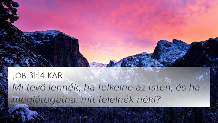 Jób 31:14 KAR Bible Verse Image