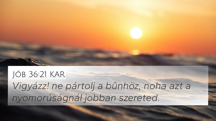 Jób 36:21 KAR Bible Verse Image