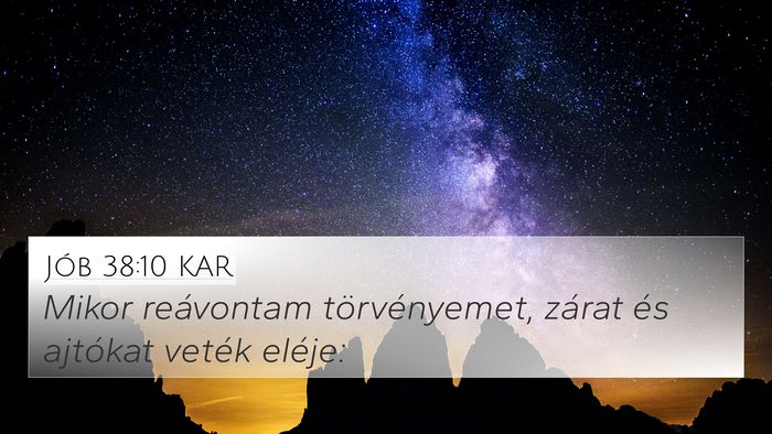 Jób 38:10 KAR Bible Verse Image