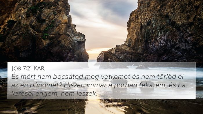 Jób 7:21 KAR Bible Verse Image