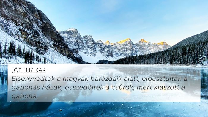 Jóel 1:17 KAR Bible Verse Image