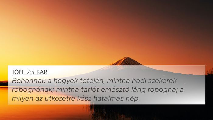 Jóel 2:5 KAR Bible Verse Image