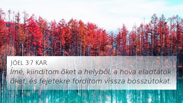 Jóel 3:7 KAR Bible Verse Image