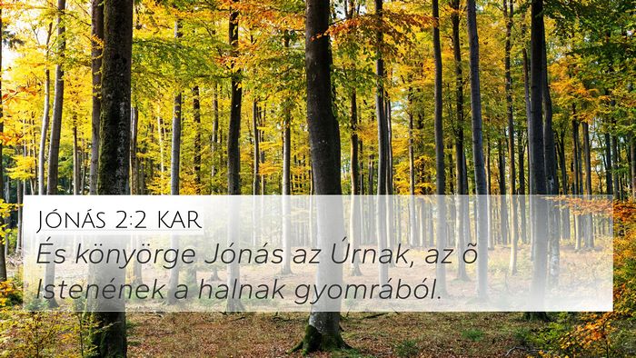 Jónás 2:2 KAR Bible Verse Image
