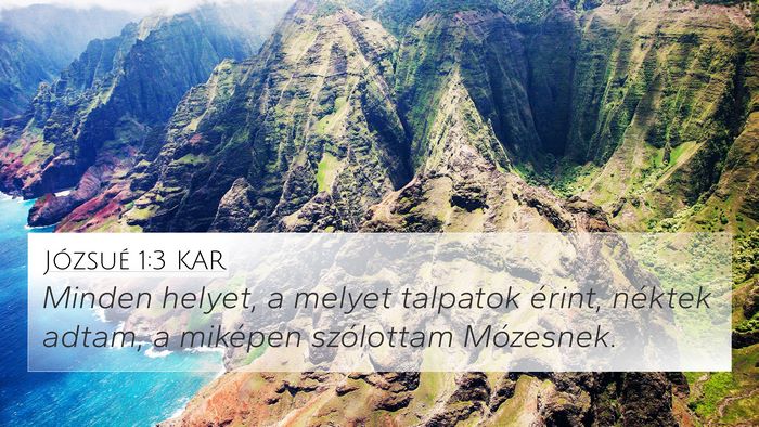 Józsué 1:3 KAR Bible Verse Image