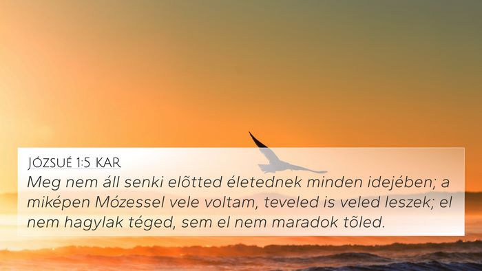 Józsué 1:5 KAR Bible Verse Image