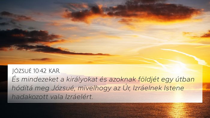 Józsué 10:42 KAR Bible Verse Image