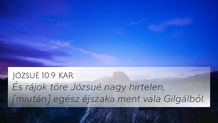 Józsué 10:9 KAR Bible Verse Image