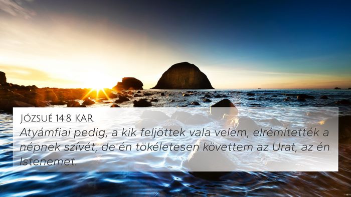 Józsué 14:8 KAR Bible Verse Image