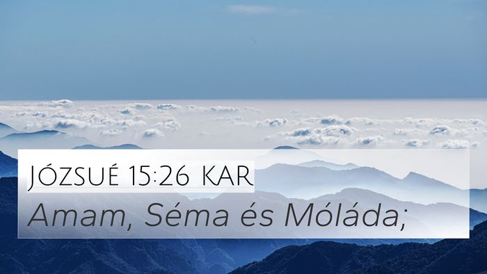 Józsué 15:26 KAR Bible Verse Image