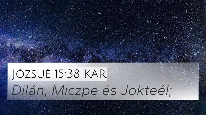 Józsué 15:38 KAR Bible Verse Image