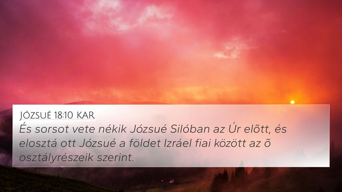 Józsué 18:10 KAR Bible Verse Image