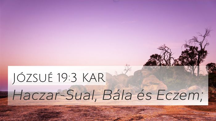 Józsué 19:3 KAR Bible Verse Image