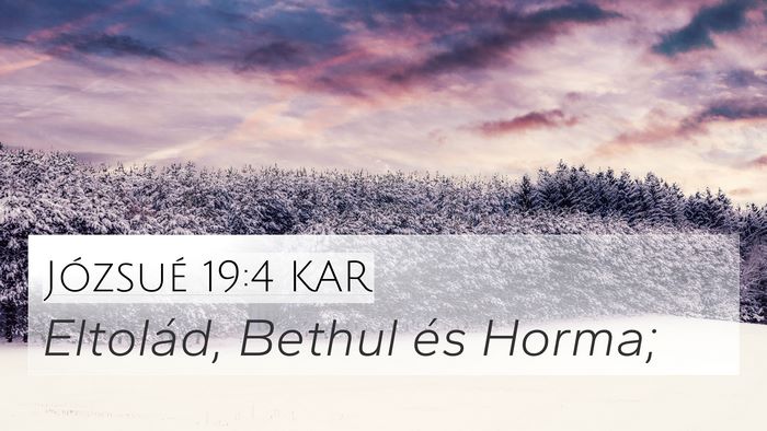 Józsué 19:4 KAR Bible Verse Image