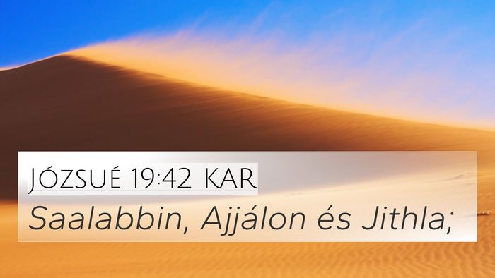 Józsué 19:42 KAR Bible Verse Image