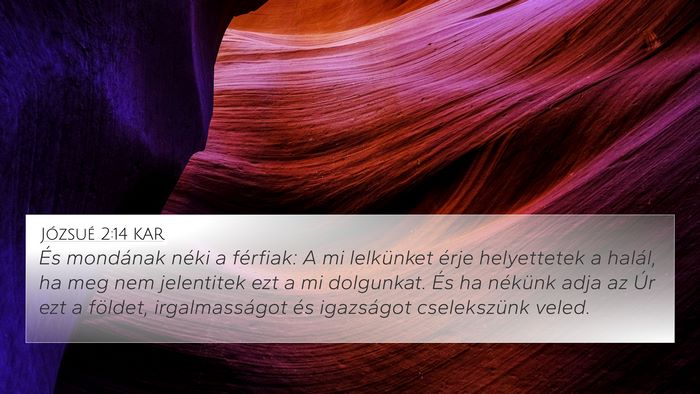 Józsué 2:14 KAR Bible Verse Image