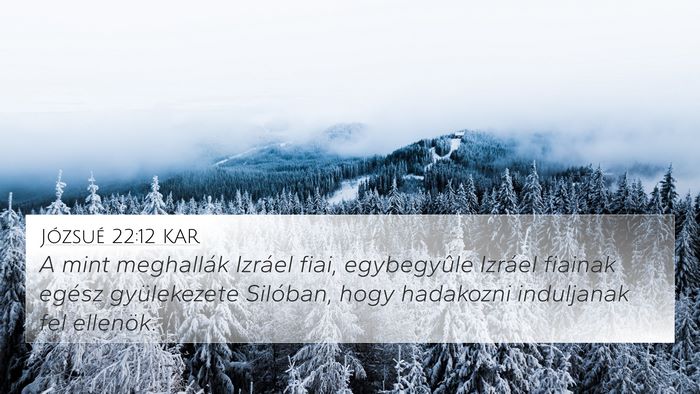 Józsué 22:12 KAR Bible Verse Image