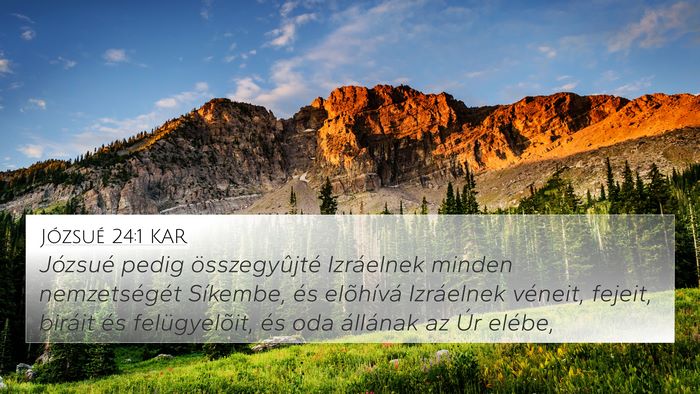 Józsué 24:1 KAR Bible Verse Image