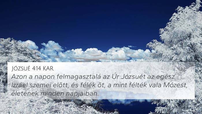 Józsué 4:14 KAR Bible Verse Image
