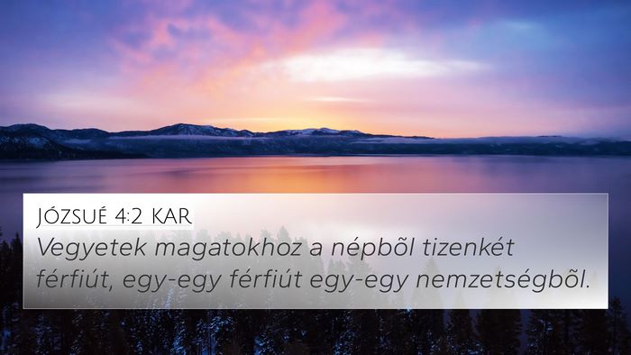 Józsué 4:2 KAR Bible Verse Image