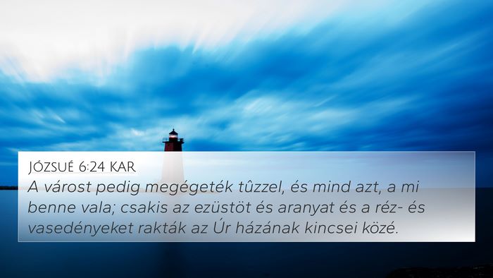 Józsué 6:24 KAR Bible Verse Image