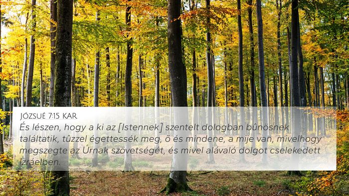 Józsué 7:15 KAR Bible Verse Image