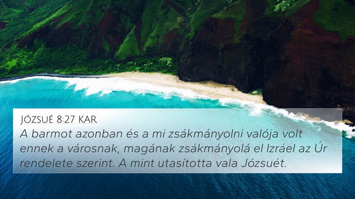 Józsué 8:27 KAR Bible Verse Image