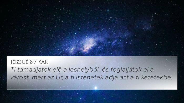 Józsué 8:7 KAR Bible Verse Image