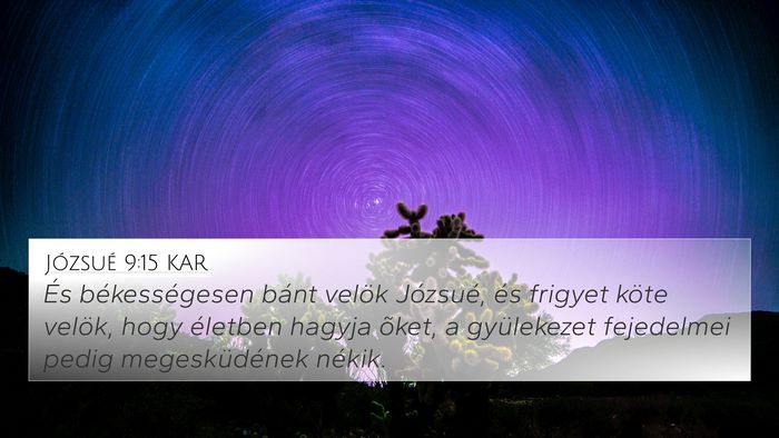 Józsué 9:15 KAR Bible Verse Image