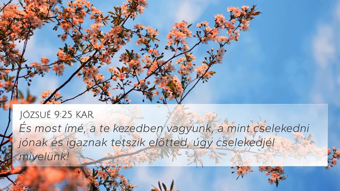 Józsué 9:25 KAR Bible Verse Image